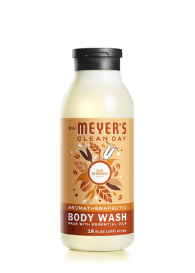 Mrs. Meyer'S Clean Day Moisturizing Body Wash For Women And Men, Biodegradable Shower Gel Formula Made With Essential Oils, Oat Blossom Scent, 16 Oz