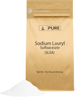 Pure Original Ingredients Sodium Lauryl Sulfoacetate (Slsa) (1 Lb) Long Lasting Foam & Bubbles, Gentle On Skin