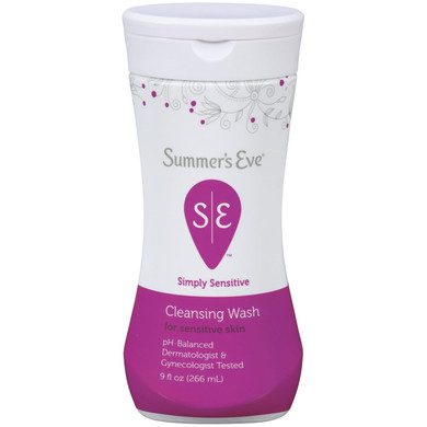 Summers Eve Cleansing Wash, For Sensitive Skin, Simply Sensitive 9 Oz (Pack Of 3)
