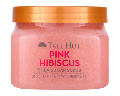 Tree Hut Pink Hibiscus Shea Sugar Scrub, 18 Oz, Ultra Hydrating And Exfoliating Scrub For Nourishing Essential Body Care