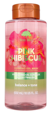 Tree Hut Pink Hibiscus Radiant & Refreshing Foaming Gel Wash, 18 Oz