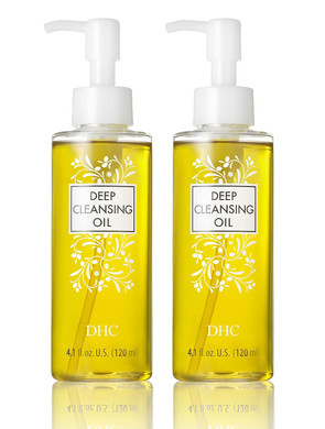 Dhc Deep Cleansing Oil Medium 2 Pack, Facial Cleansing Oil, Makeup Remover, Cleanses Without Clogging Pores, Residue-Free, Fragrance And Colorant Free, All Skin Types, 4.1 Fl. Oz