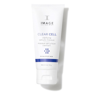 Image Skincare, Clear Cell Clarifying Salicylic Masque, Exfoliating Kaolin Clay Facial Mask With Mattifying Effect, Targets Acne Prone Skin, 2Oz