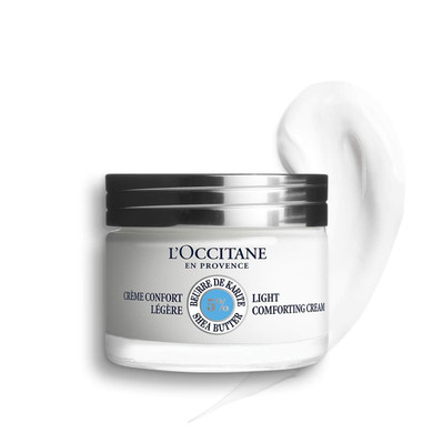 Lã¢ÂOccitane Shea Light Comforting Face Cream, 1.7 Fl. Oz: Non-Comedogenic, Lightweight Moisturizer, Soothe Skin, Hydrating, With 5% Organic Shea