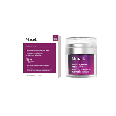 Murad Cellular Hydration Barrier Repair Cream - Nourishing Face Moisturizer Repairs Dry, Flaky Skin - Bilberry Omega Fatty Acids And Soothing Allantoin Restores Bounce & Radiance - 1.7 Fl Oz