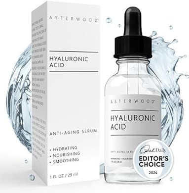 Pure Hyaluronic Acid Serum For Face - Plumping, Anti-Aging & Hydrating - Fragrance-Free, Pairs Well With Vitamin C Face Serum & Hylunaric Acid Moisturizer, 29Ml/1 Oz