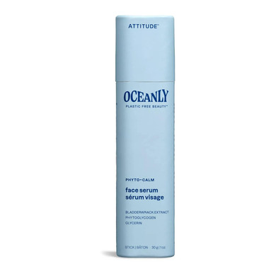 Attitude Oceanly Face Serum Stick, Ewg Verified, Plastic-Free, Plant And Mineral-Based Ingredients, Vegan And Cruelty-Free Beauty Products, Phyto Age, Unscented, 1 Ounce