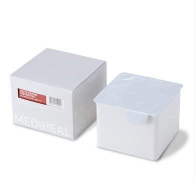 (Only Refill) Mediheal Teatree Trouble Pad (100 Pads) - Cotton Facial Toner Pads For Calm Sensitive & Acne Prone Skin - Vegan Gauze Pad