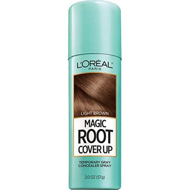 L'Oreal Paris Hair Color Magic Root Cover Up Temporary Colored Concealer Spray For Gray Roots, Lightweight Formula, Ammonia And Peroxide Free, Light To Medium Blonde, 2 Count