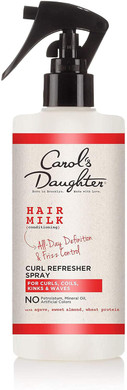 Carol'S Daughter Hair Milk Curl Refresher Spray For Coils And Waves, With Agave, Sweet Almond And Wheat Protein, 10 Fl Oz