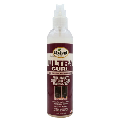 Difeel Ultra Curl Sealing Spray, 8 Oz - Hair Treatment For Curly Hair, Anti-Frizz And Humidity-Proof