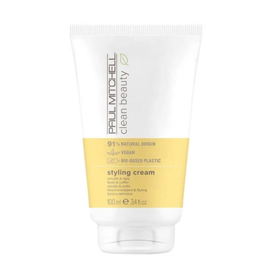 Paul Mitchell Clean Beauty Styling Cream, Smooth & Style, For All Hair Types, 3.4 Fl. Oz