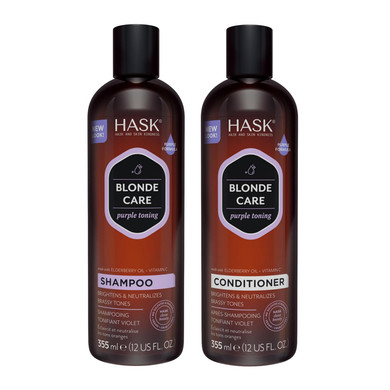 Hask Keratin Smoothing Shampoo + Conditioner Set For All Hair Types, Color Safe, Gluten-Free, Sulfate-Free, Paraben-Free, Cruelty-Free - 1 Shampoo And 1 Conditioner
