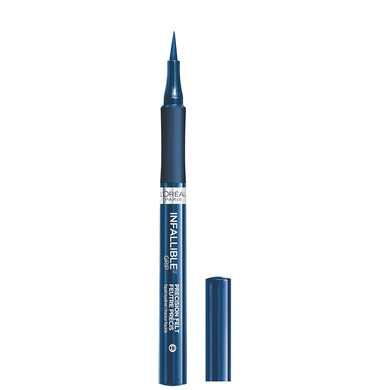Lã¢ÂOrã£Â©Al Paris Cosmetics Paris Makeup Infallible Grip Precision Felt Eyeliner, Smudge Resistant, Long Lasting Waterproof Eyeliner, Blue, Blue, 0.03 Fl Oz
