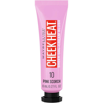 Maybelline Cheek Heat Gel-Cream Blush Makeup, Lightweight, Breathable Feel, Sheer Flush Of Color, Natural-Looking, Dewy Finish, Oil-Free, Berry Flame, 1 Count