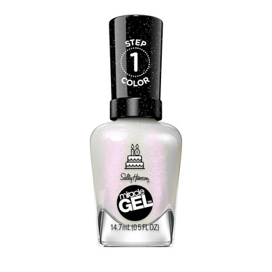 Sally Hansen Miracle Gelã¢Â, One Gel Of A Party Twinkle Whites, Long Lasting, Gel-Like Formula, No Uv Lamp Needed, White Nail Polish