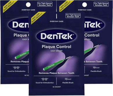 Dentek Easy Brush Plaque Control Interdental Cleaners, Tight, 16 Count