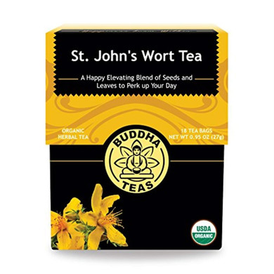 Buddha Teas Organic St. John'S Wort Tea - Kosher, Caffeine-Free, Gmo-Free - 18 Bleach-Free Tea Bags 1