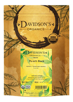 Davidson'S Organics, Pu-Erh Black, Loose Leaf Tea, 16-Ounce Bag, Packaging May Vary