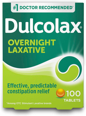 Dulcolax Stimulant Laxative Tablets, Predictable & Effective Constipation Relief, Relieves Straining & Bloating, Bisacodyl 5 Mg, 50 Count