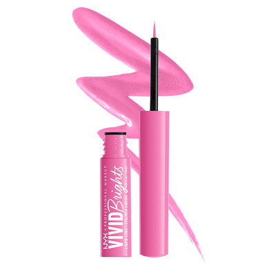 Nyx Professional Makeup Vivid Brights Liquid Liner, Smear-Resistant Eyeliner With Precise Tip - Don'T Pink Twice08 Don'T Pink Twice
