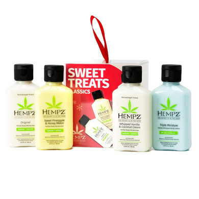 Hempz Mini Sweet Treats - Beauty Actives Lotion Gift Set, For Men And Women, Body Moisturizer Travel Essentials
