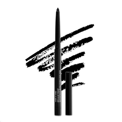 Wet N Wild Mega Last Breakup Proof Liquid Waterproof Eyeliner, Black, Quick Drying Retractable Gel Eyeliner, Smudge Resistant, Long Lasting 16 Hour Wear, Ultra Fine Brush Tip Penblack0.01 Ounce (Pack Of 1)