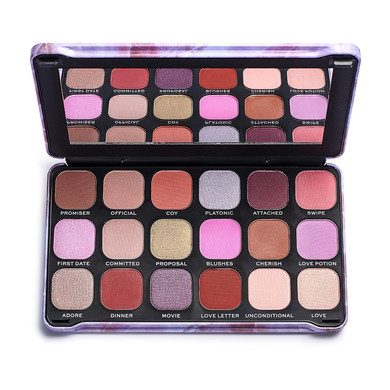 Makeup Revolution Forever Flawless Unconditional Love, Eyeshadow Palette, Create Long-Lasting Eye Makeup Looks, Vegan & Cruelty-Free, 20Gunconditional Love