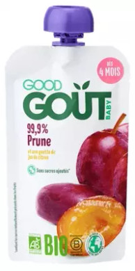Good Goã»T Organic Plum From 4 Months 120G