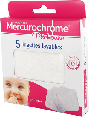 Mercurochrome Pitchoune Cleansing Wipes 12 x 12cm 5 Wipes
