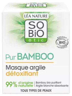 Lã©A Nature So Bio ÃTic Pur Bamboo Organic Detox Clay Mask 50 Ml