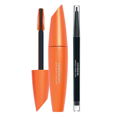 Covergirl Lashblast Volume Mascara And Perfect Point Plus Eyeliner, Very Black/Black Onyx, Combo 1 (Packaging May Vary)Very Black/Black Onyxpack Of 2