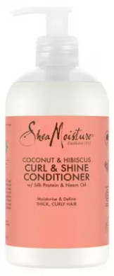 Sheamoisture Coconut And Hibiscus Curl And Shine Conditioner 384 Ml