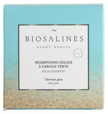 Biosalines Green Clay Solid Shampoo 75 G