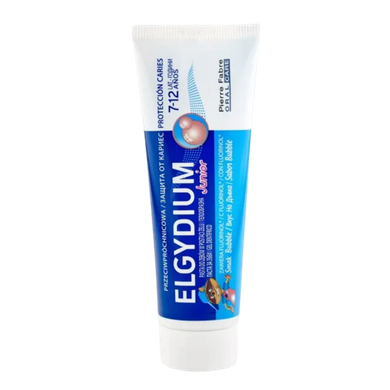 Elgydium Junior Toothpaste Gel Cavity Protection 7/12 Years Bubble 50 Ml