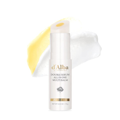 D'Alba Italian White Truffle Double Serum All-In-One Multi Balm, Vegan Skincare, 3-In-1 Treatment With White Truffles For Wrinkle Improvement, Stick Eye Treatment Balm