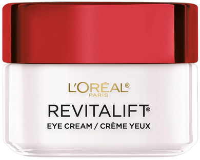 L'Oreal Paris Revitalift Anti-Wrinkle And Firming Eye Cream, Reduce Dark Circles, Pro Retinol, Fragrance Free 0.5 Oz