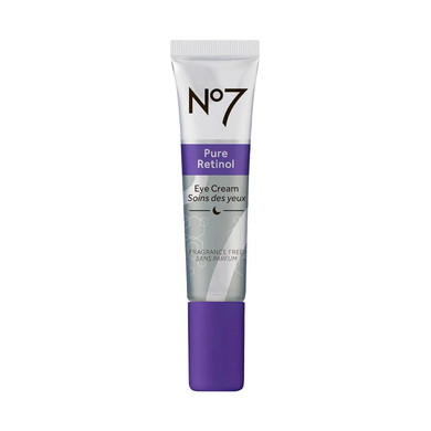 No7 Pure Retinol Eye Cream - 0.5% Retinol Eye Cream For Fine Lines And Wrinkles - Collagen Peptides + Shea Butter Moisturize & Lift Skin - Fragrance-Free Anti-Aging Eye Cream (0.5 Oz)