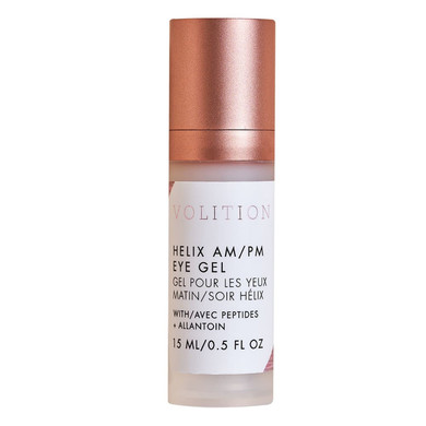 Volition Beauty Helix AM/PM Eye Gel - Multitasking Gel-Cream Works as Eye Primer & Eye Treatment - Eye Depuffing Peptides & Exfoliating Allantoin Helps Reduce Look of Fine Lines (15ml / 0.5 fl oz)