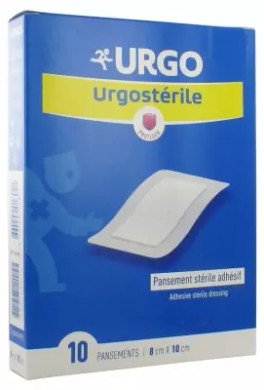 Urgo Urgostã©Rile Sterile Adhesive Bandage 8 X 10Cm 10 Bandages