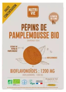 Nutrivie Grapefruit Seeds Organic 20 Vials