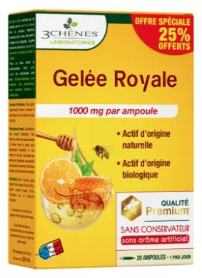 Les 3 Chãªnes Royal Jelly 1000 Mg 20 Ampoules Special Offer