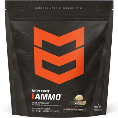 Mtn Ops Ammo Protein Powder Meal Replacement Shake For Lean Muscle Building, 28 Servings, Peanut Butter Chocolate