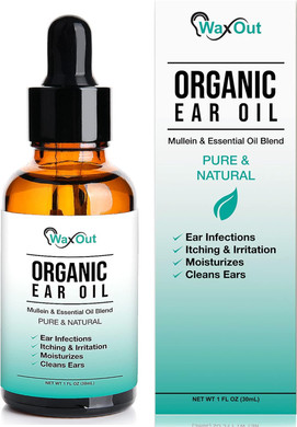 Natural Mullein Ear Wax Removal Oil & Cleaner With Garlic | Pain & Earache Drops | Earwax Softener, Moisturizer & Allergy Soothing | Tinnitus, Itching, Ringing, Infections & Clogged Ears