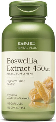 Gnc Herbal Plus Boswellia Extract 450Mg Supplement, Vegetarian, Supports Joint Health, 100 Servings