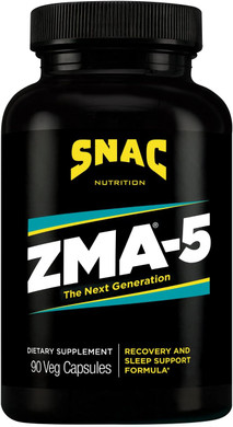 Snac Zma-5 Sleep Aid Supplement, Promote Muscle Recovery & Growth, Immune Support, & Restorative Sleep With Zinc, Magnesium & 5-Htp, Post Workout, Before Bed Zma Supplements 90 Veggie Capsules