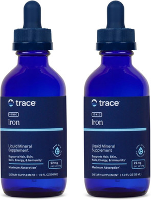 Trace Minerals Ionic Iron 22 Mg - Dietary Supplement To Support Immune System Health & Energy - Liquid Ionic Trace Mineral Supplement With Ferrous Sulfate - 1.9 Fl Oz (About 46 Servings)