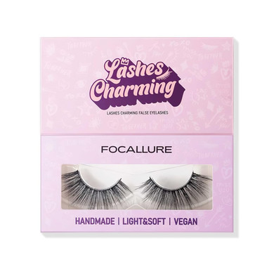 Focallure Lashes Charming False Eyelash, Faux Mink Lashes, Extension Look Cat Eye Natural Lashes, Easy To Apply, Reusable, Cruelty-Free, Contact Lens Friendly, 1 Pair, 01 Fairy01 Fairy