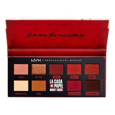 Nyx Professional Makeup X Netflix Money Heist 9 Eye Palette