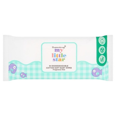 My Little Star Baby Wipes Fragrance Free Bio